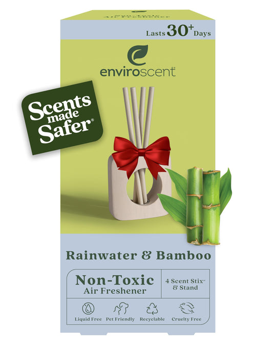 Enviroscent non-toxic air freshener with mango wood stand