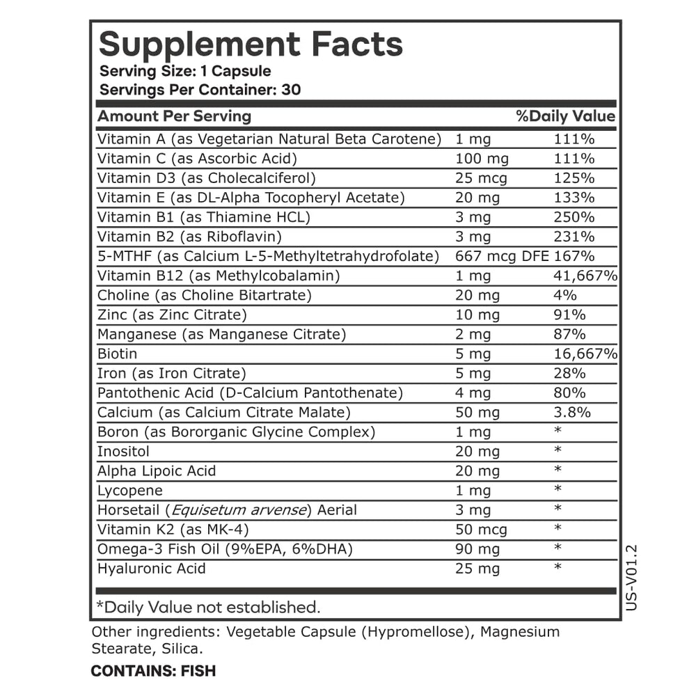 Omega 3 ingredient mention on label