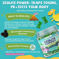 EnvyCure Zeolite Detox bottle showcasing Magnesium Glycinate and Calcium Citrate.