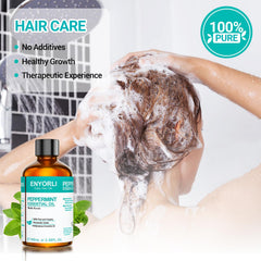 Peppermint oil for hair care