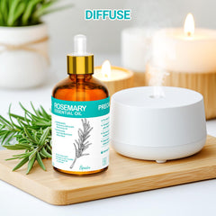 Diffuser with ENYORLI Rosemary Oil for aromatherapy