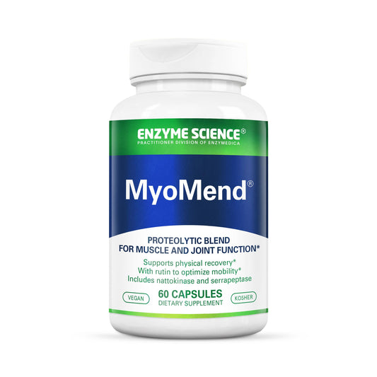 Bottle of Enzyme Science Myomend 60 capsules