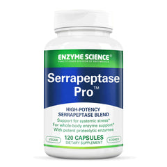 Enzyme Science Serrapeptase Pro 120 capsules bottle
