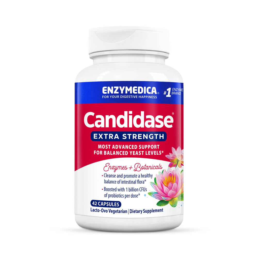 Bottle of Enzymedica Candidase Extra Strength 42 capsules