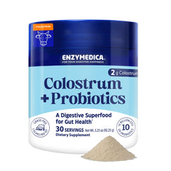 Enzymedica Colostrum Powder with Probiotics bottle and label