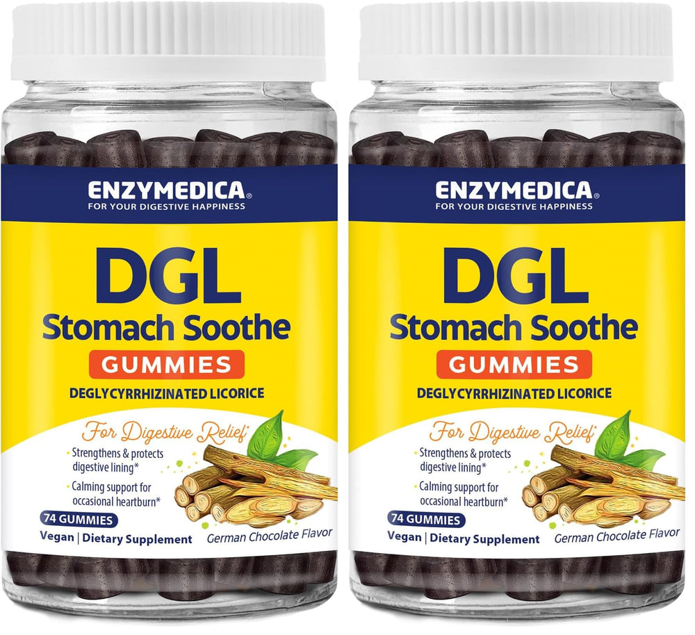 Enzymedica DGL Stomach Soothe bottle and label