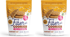 Front view of Enzymedica Digest Gold Fiber+ Cookies Harvest Oat Pack of 2