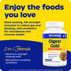 Bottle label featuring Thera-blend enzymes information