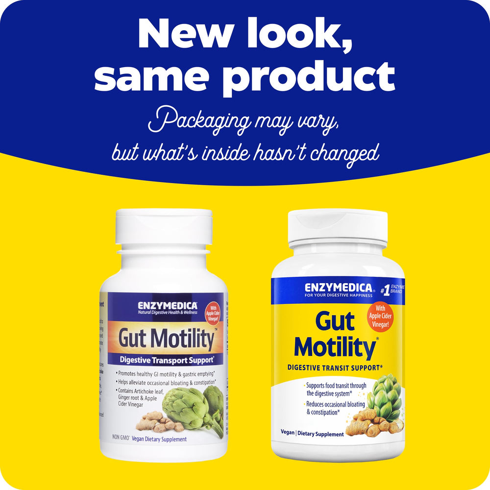 Enzymedica Gut Motility artichoke leaf extract visual for GI motility.