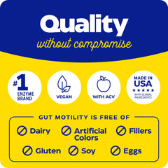 Enzymedica Gut Motility daily-use routine illustration.