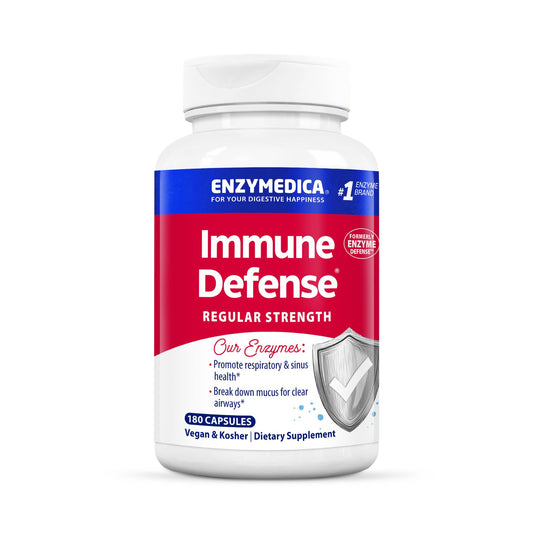 Front view of Enzymedica Immune Defense Regular Strength bottle