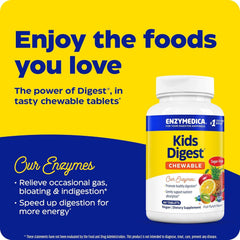 60 servings per bottle label of Enzymedica Kids Digest
