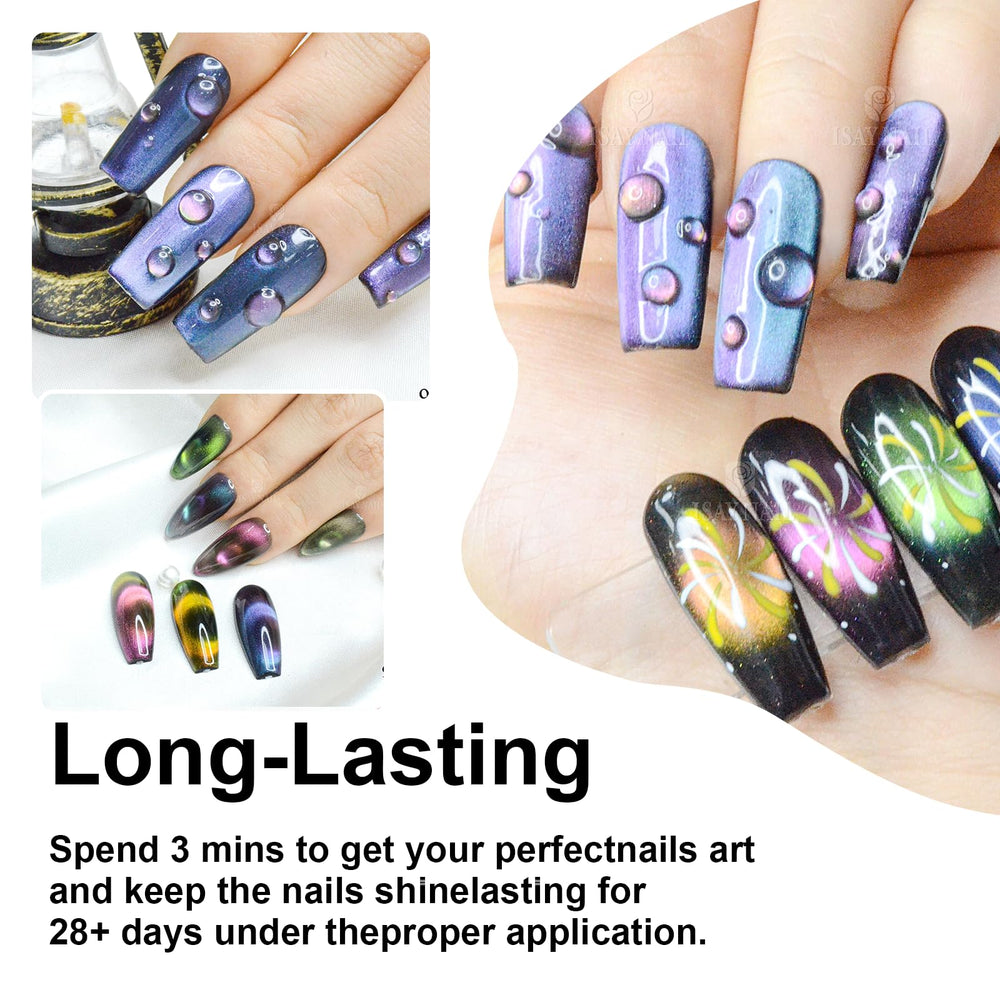 eodci black base polish supports bold magnetic effects for layering