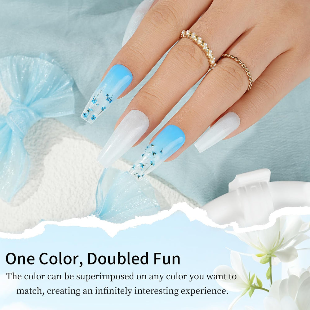 Eodci fine powder from natural materials for smooth nails.