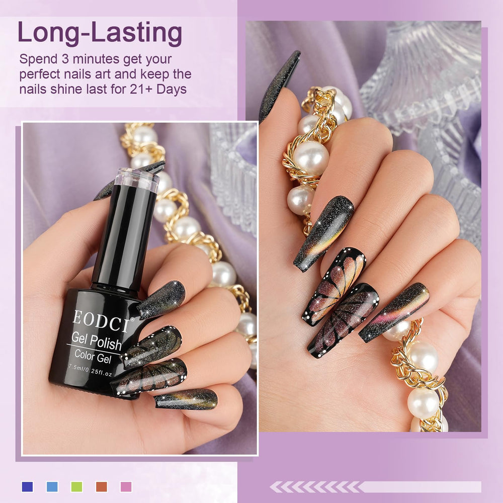 eodci galaxy chameleon nail polish for shifting rainbow finishes