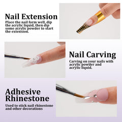 EODCI monomer liquid adhesion demo highlights strong bonding and smooth nail surfaces.