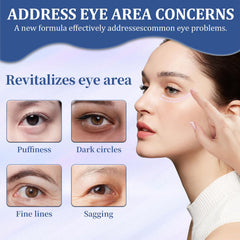 EOIRULA eye-area application showing gentle moisturizer around the eyes