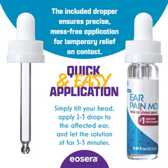 Ear Pain MD made in USA label reinforces trusted quality for ear care