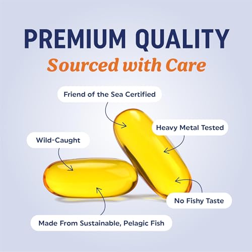 EPA 1300 mg and DHA 860 mg per serving on label