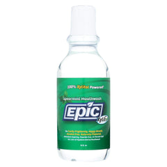 Front view of Epic Dental Mouthwash Xylitol Spearmint 16oz bottle