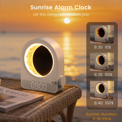 Epochleno Sunrise Alarm Clock offers 10 soothing sounds for relaxation and better sleep.