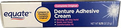 Equate Complete Original Denture Adhesive Cream 0.75 oz jar