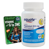 Equate Magnesium 500 mg bottle with 55 caplets (hero image)