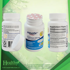 Packaging image of Equate Magnesium 500 mg - 55 caplets