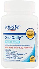 Equate One Daily Men's Multivitamin Multimineral supplement bottle with 100 tablets