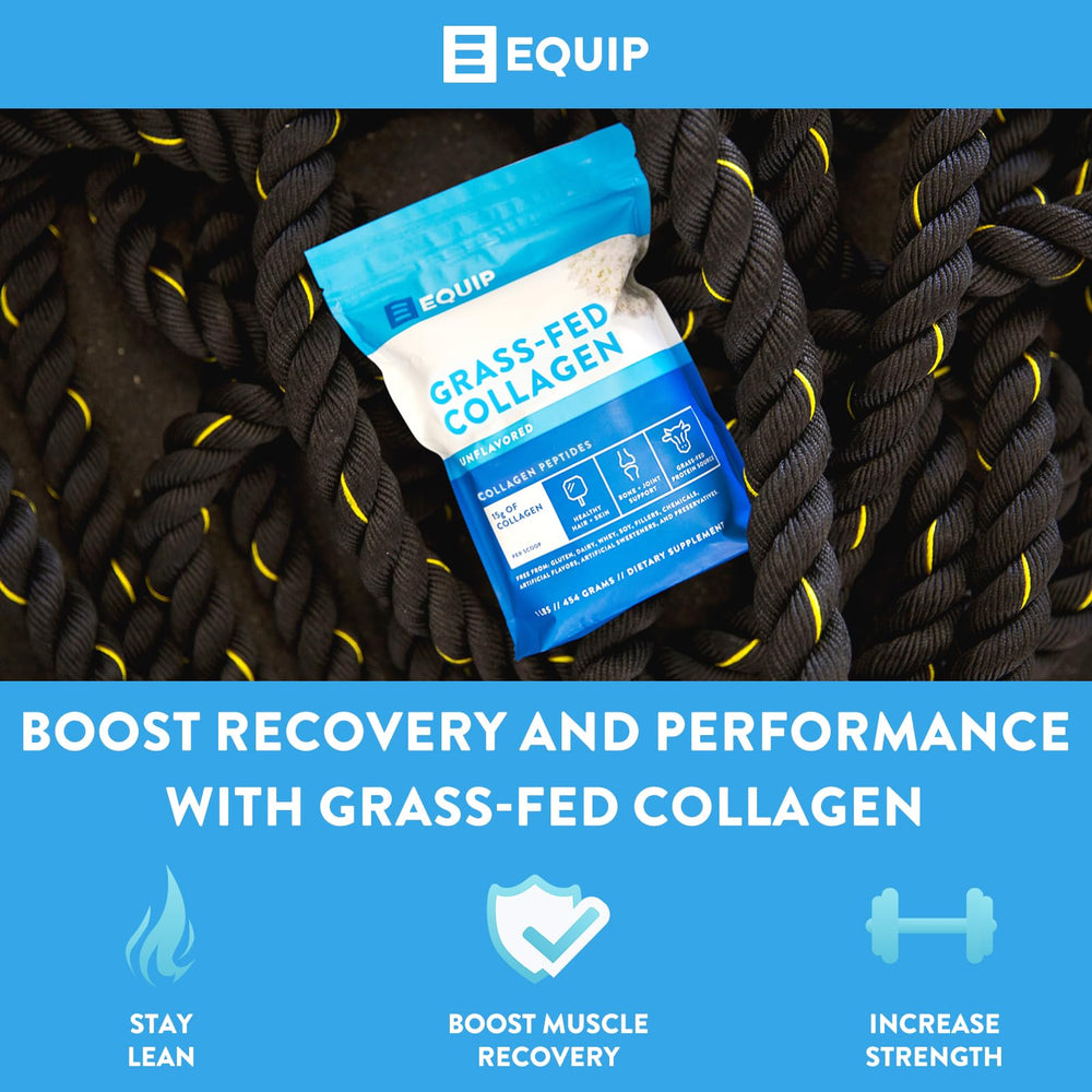 Unflavored grass-fed collagen powder scoop