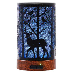 EQUSUPRO 150ml metal essential oil diffuser with deer pattern