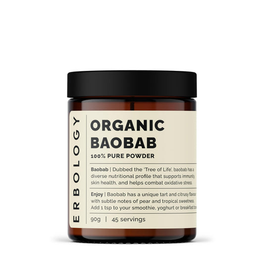 Front view of Erbology Organic Baobab Powder 3.2 oz