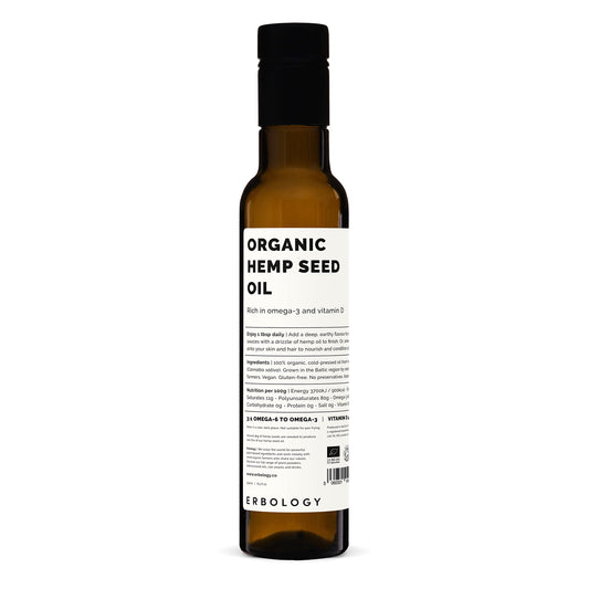 Erbology Organic Hemp Seed Oil 8.5 fl oz front view