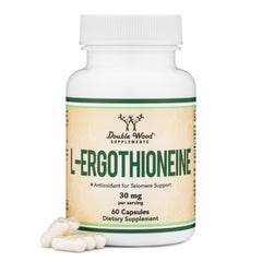 Bottle of Double Wood Ergothioneine Supplement (60 capsules)