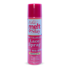 Esha Melt N Slay spray bottle close-up shows precise application for secure hold