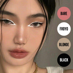 Esoterique 4-in-1 makeup pen eyeliner swatch demonstrates smooth glide.