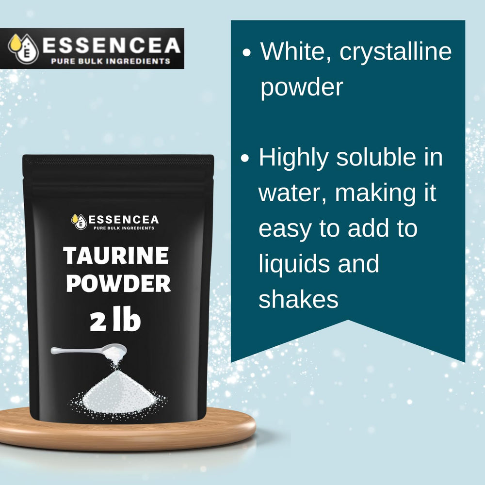 Label showing 100% Taurine ingredients