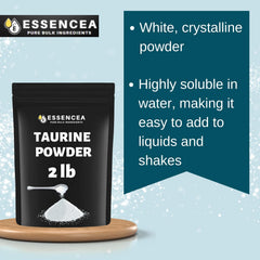 Label showing 100% Taurine ingredients