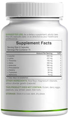 Close-up of capsules in bottle for EAA 2000mg