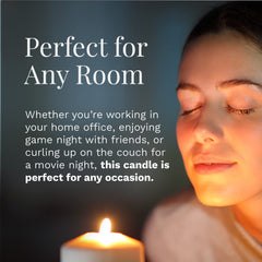 Essential Elements candle at a cozy dinner setting for intimate evenings.