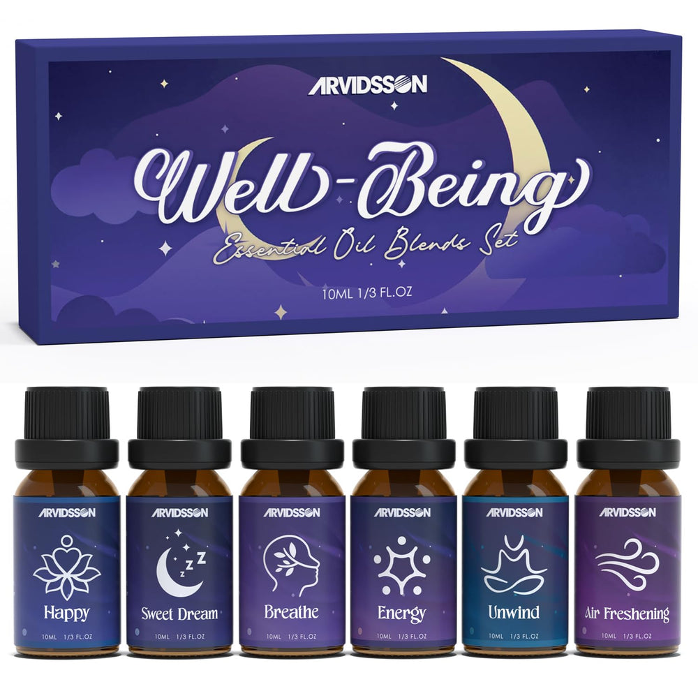 ARVIDSSON Essential Oil Blends Set Sweet Dreams diffuser oil bottle in amber