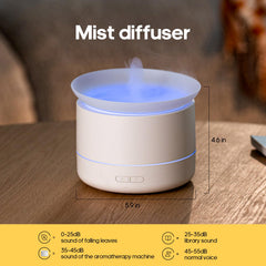 Close-up of mist output from the 200ml diffuser