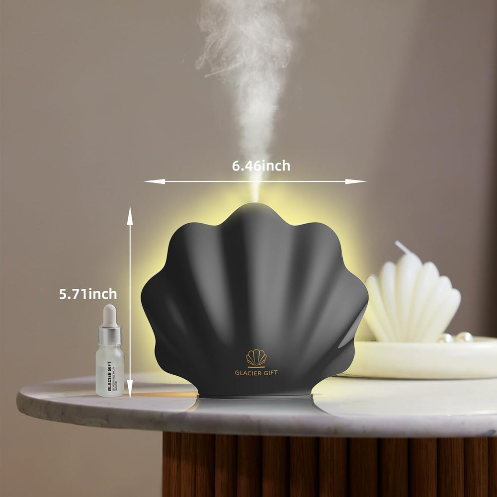 Diffuser in use with mist creating ambiance in a room