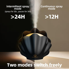 Whisper-quiet operation of 260ml essential oil diffuser