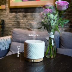 Diffuser displaying four timer settings on control panel