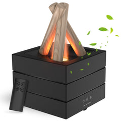 Essential oil diffuser with campfire-like lighting and 280ML capacity