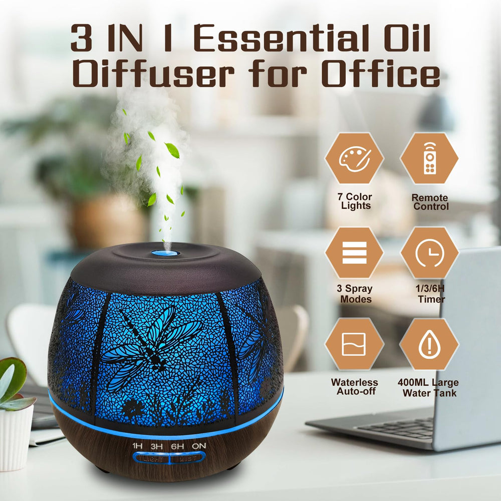 Ultrasonic cool mist diffuser in large room setup