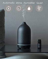 Whisper-quiet operation of ceramic essential oil diffuser