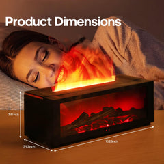 Remote-controlled aromatherapy diffuser with mist and lighting