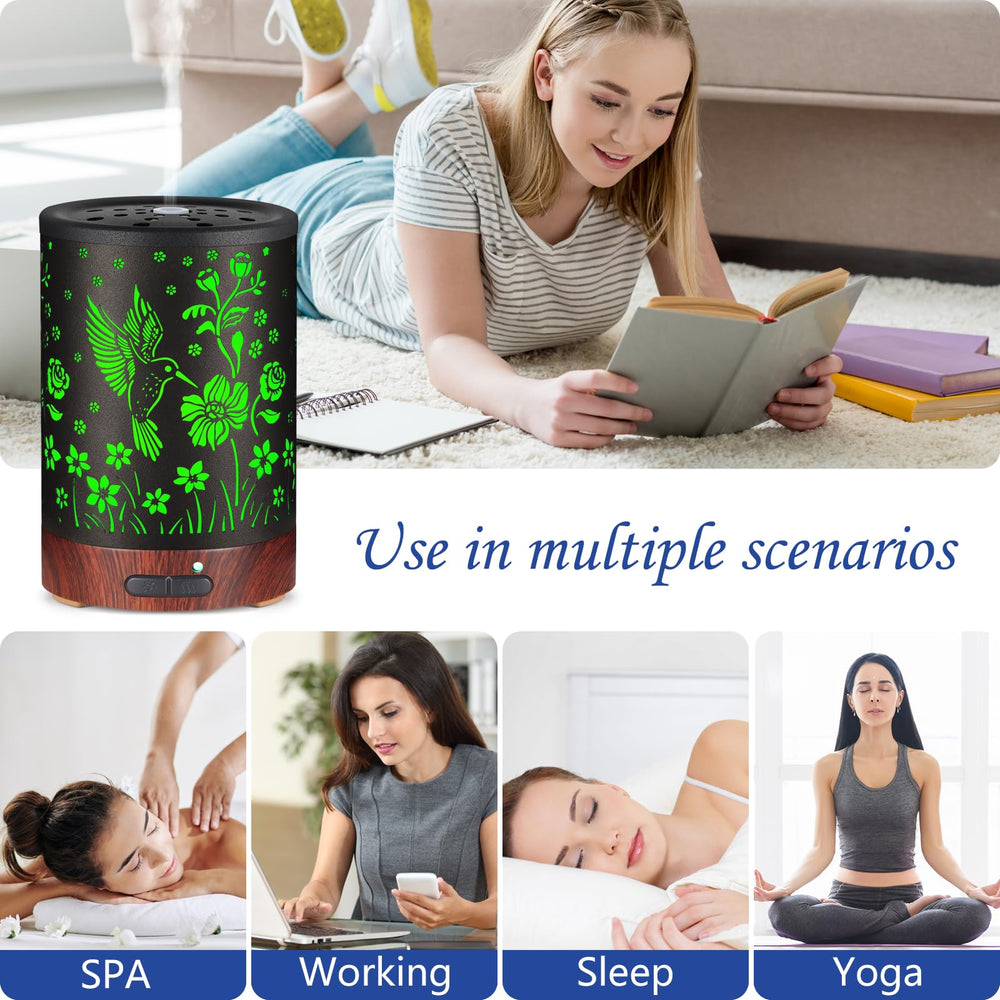 Hummingbird-branded diffuser in gift-ready packaging